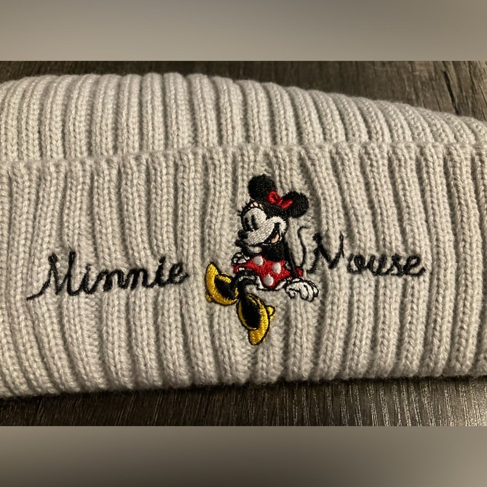 Disney Minnie Mouse Gray Beanie - Picture 2 of 6